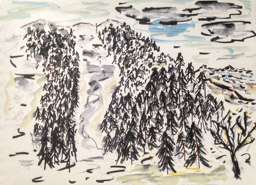 Jour 1 : Viens -</BR>
Allons voir la neige</BR>
Jusqu'à nous ensevelir ! (Matsuo Basho)
