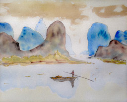 Jour 6 : Matin de printemps -</BR>
Mon ombre aussi</BR>
Déborde de vie ! (Kobayashi Issa)