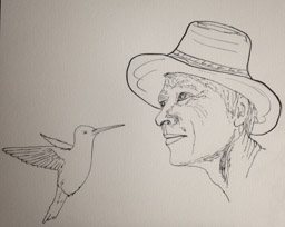 Autoportrait au colibri