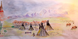 Traitez bien la terre,</br>elle ne vous a pas été donnée par vos parents,</br> elle vous a été prêtée pour vos enfants.  (Tashunca-Uitco - Crazy Horse)